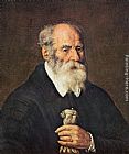 Portrait of an Old Man with Gloves by Marcantonio Bassetti